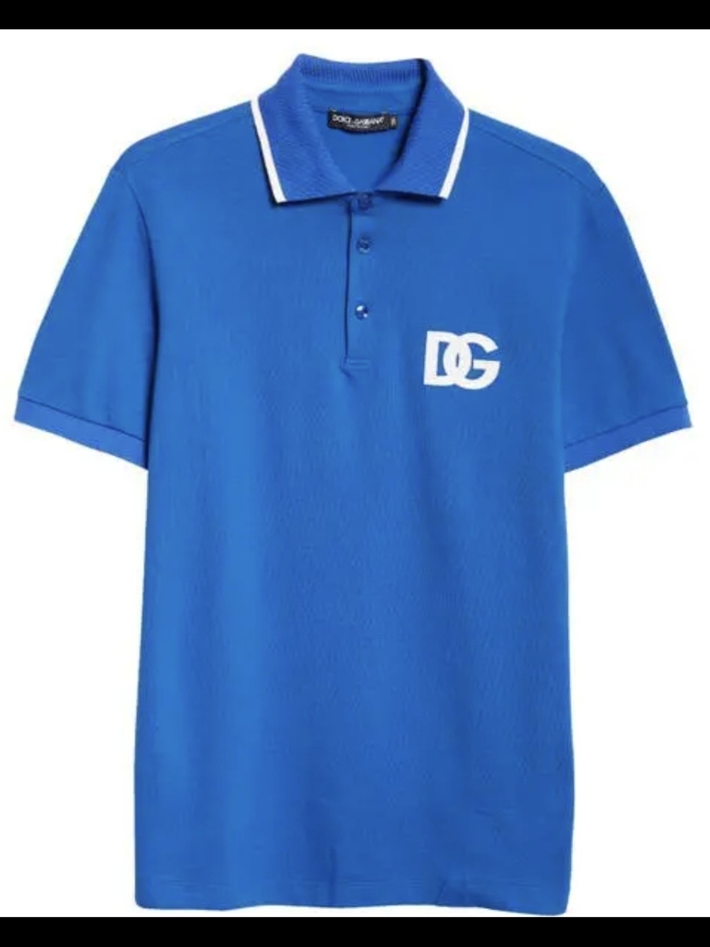 Dolce & Gabbana Blue DG Logo Polo Shirt